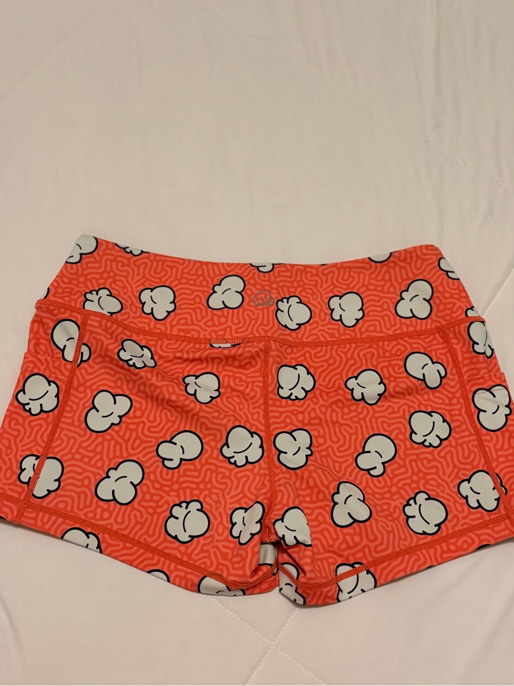 Feed me fight me medium popcorn spandex shorts ( fmfm ) - Picture 4 of 9